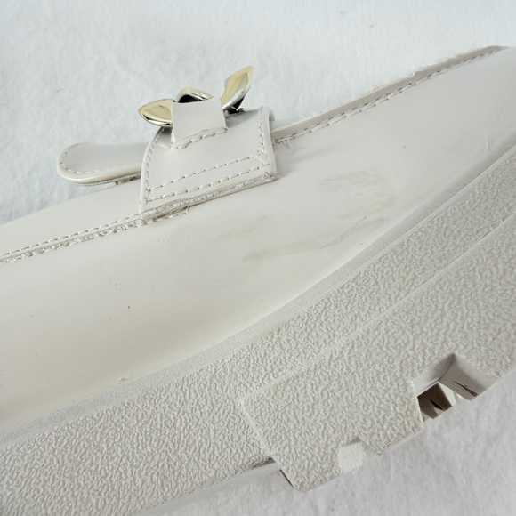 Steve Madden Makira Chain Loafer Cream Gold size 8.5 - Picture 10 of 13